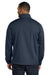 Port Authority J343 Mens Zephyr Wind & Water Resistant 1/4 Zip Jacket Dress Navy Blue Model Back