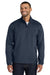 Port Authority J343 Mens Zephyr Wind & Water Resistant 1/4 Zip Jacket Dress Navy Blue Model Front