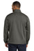 Port Authority J343 Mens Zephyr Wind & Water Resistant 1/4 Zip Jacket Steel Grey Model Back