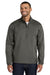 Port Authority J343 Mens Zephyr Wind & Water Resistant 1/4 Zip Jacket Steel Grey Model Front