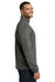 Port Authority J343 Mens Zephyr Wind & Water Resistant 1/4 Zip Jacket Steel Grey Model Side