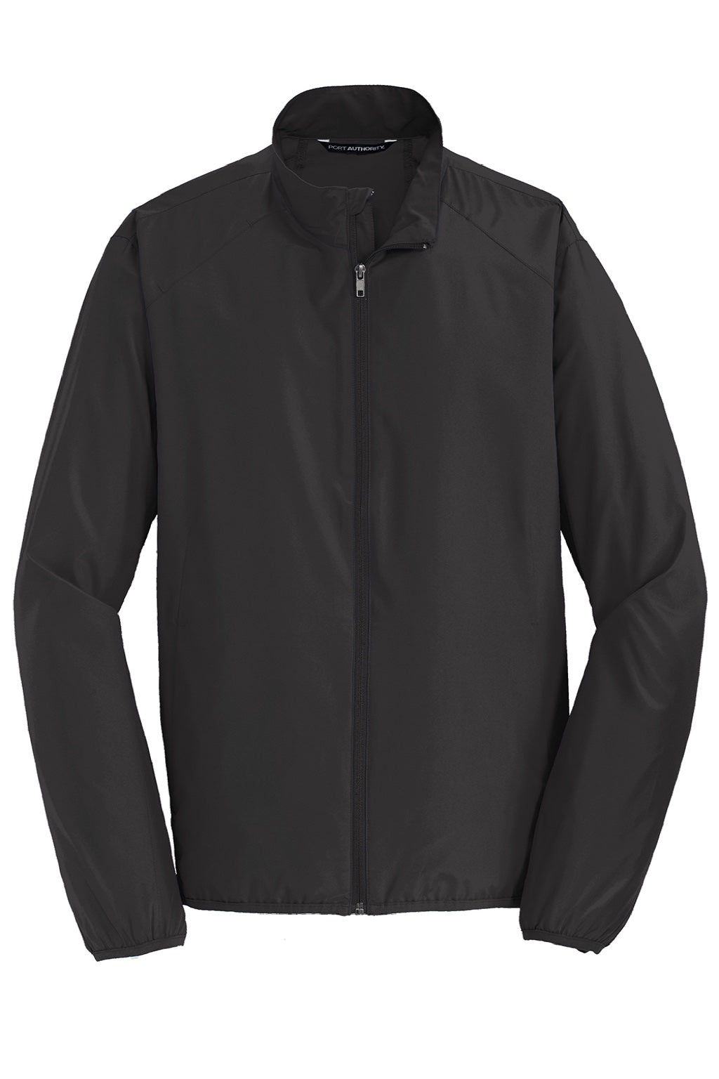 Port Authority J344 Mens Zephyr Wind & Water Resistant Full Zip Jacket Black Flat Front