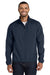 Port Authority J344 Mens Zephyr Wind & Water Resistant Full Zip Jacket Dress Navy Blue Model Front
