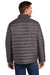 Port Authority J364 Mens Horizon Water Resistant Full Zip Puffy Jacket Deep Smoke Grey/Smoke Grey Model Back