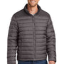 Port Authority Mens Horizon Water Resistant Full Zip Puffy Jacket - Deep Smoke Grey/Smoke Grey
