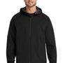 Port Authority Mens Essential Waterproof Full Zip Hooded Rain Jacket - Deep Black