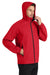 Port Authority J407 Mens Essential Waterproof Full Zip Hooded Rain Jacket Deep Red Model 3q