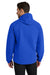 Port Authority J407 Mens Essential Waterproof Full Zip Hooded Rain Jacket True Royal Blue Model Back