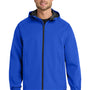 Port Authority Mens Essential Waterproof Full Zip Hooded Rain Jacket - True Royal Blue