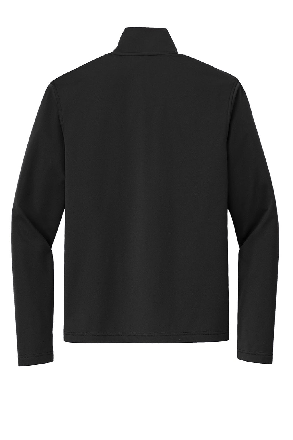 Port Authority J617 Mens Flexshell Water Resistant Full Zip Jacket Deep Black Flat Back