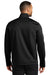 Port Authority J617 Mens Flexshell Water Resistant Full Zip Jacket Deep Black Model Back