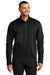Port Authority J617 Mens Flexshell Water Resistant Full Zip Jacket Deep Black Model Front