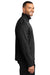 Port Authority J617 Mens Flexshell Water Resistant Full Zip Jacket Deep Black Model Side
