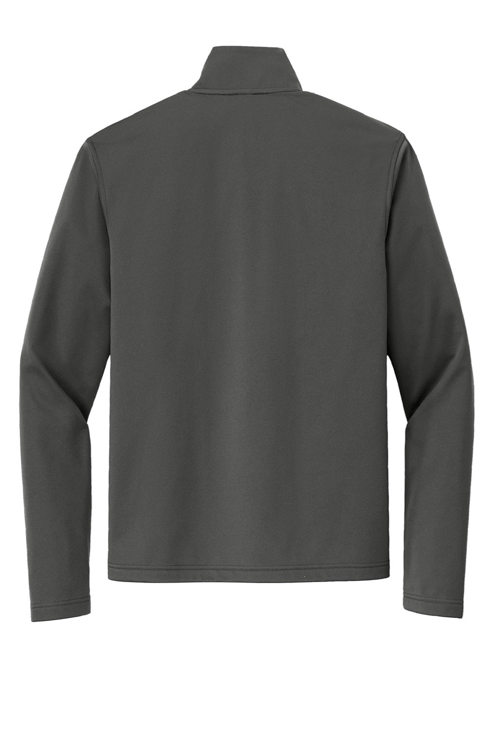 Port Authority J617 Mens Flexshell Water Resistant Full Zip Jacket Steel Grey Flat Back