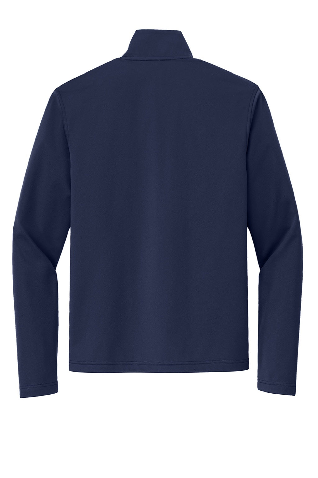 Port Authority J617 Mens Flexshell Water Resistant Full Zip Jacket True Navy Blue Flat Back