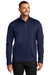 Port Authority J617 Mens Flexshell Water Resistant Full Zip Jacket True Navy Blue Model Front