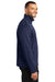 Port Authority J617 Mens Flexshell Water Resistant Full Zip Jacket True Navy Blue Model Side
