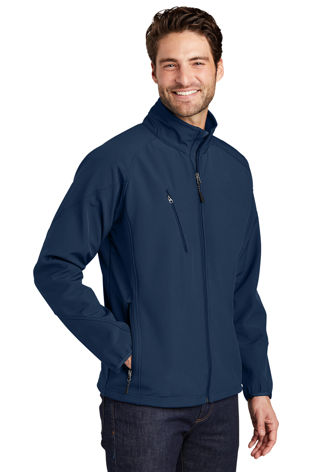 Port Authority J705/TLJ705 Mens Wind & Water Resistant Full Zip Jacket Insignia Blue Model 3q