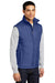 Port Authority J709 Mens Wind & Water Resistant Full Zip Puffy Vest Mediterranean Blue Model 3q