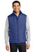 Port Authority J709 Mens Wind & Water Resistant Full Zip Puffy Vest Mediterranean Blue Model Front