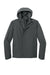 Port Authority J714 Mens C-FREE Water Resistant Full Zip Hooded Rain Jacket Steel Grey Flat Front