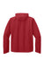 Port Authority J714 Mens C-FREE Water Resistant Full Zip Hooded Rain Jacket Rich Red Flat Back