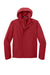 Port Authority J714 Mens C-FREE Water Resistant Full Zip Hooded Rain Jacket Rich Red Flat Front
