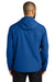 Port Authority J714 Mens C-FREE Water Resistant Full Zip Hooded Rain Jacket True Royal Blue Model Back