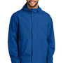 Port Authority Mens C-FREE Water Resistant Full Zip Hooded Rain Jacket - True Royal Blue