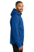 Port Authority J714 Mens C-FREE Water Resistant Full Zip Hooded Rain Jacket True Royal Blue Model Side