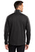 Port Authority J718 Mens Active Wind & Water Resistant Full Zip Jacket Deep Black/Steel Grey Model Back