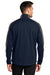 Port Authority J718 Mens Active Wind & Water Resistant Full Zip Jacket Dress Navy Blue/Steel Grey Model Back