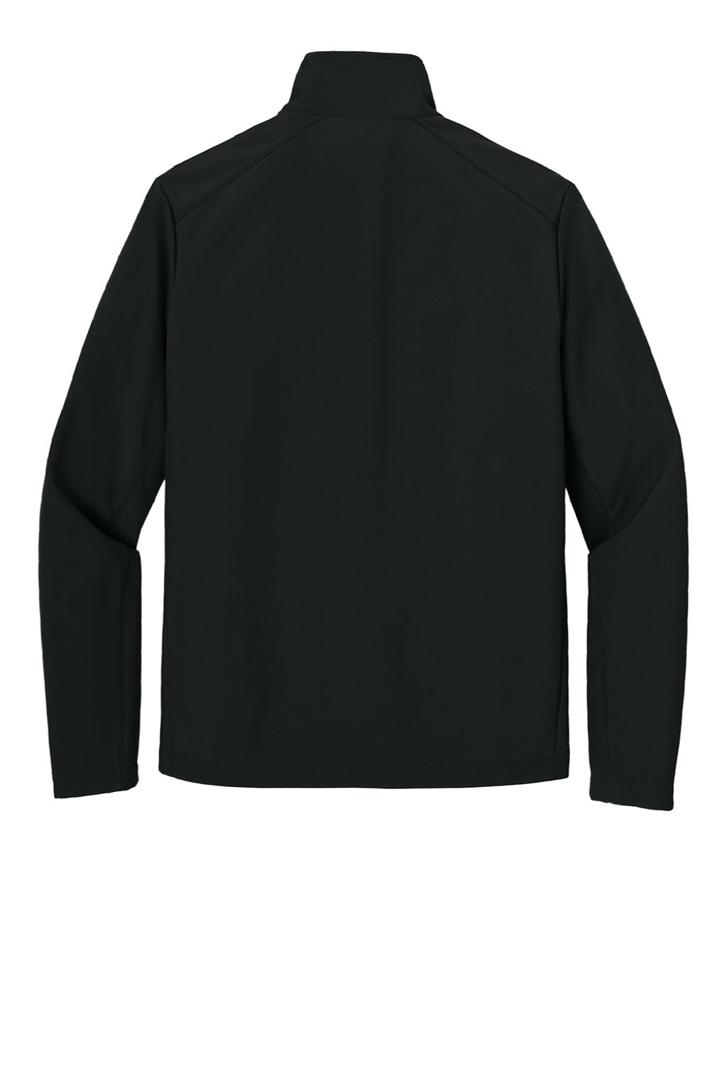 Port Authority J720 Mens C-FREE Core Water Resistant Soft Shell Full Zip Jacket Deep Black Flat Back