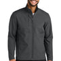 Port Authority Mens C-FREE Core Water Resistant Soft Shell Full Zip Jacket - Steel Grey