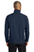 Port Authority J720 Mens C-FREE Core Water Resistant Soft Shell Full Zip Jacket True Navy Blue Model Back