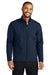 Port Authority J720 Mens C-FREE Core Water Resistant Soft Shell Full Zip Jacket True Navy Blue Model Front