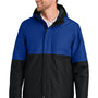 Port Authority Mens Insulated Ripstop Full Zip Hooded Jacket - True Royal Blue/Deep Black - COMING SOON