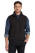 Port Authority J7490 Mens Charger Reversible Wind & Water Resistant Full Zip Vest True Black Model Front
