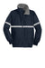 Port Authority J754R Mens Challenger Wind & Water Resistant Full Zip Jacket True Navy Blue Flat Front