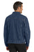 Port Authority J7620 Mens Stonewashed Denim Button Down Jacket Denim Blue Model Back