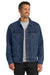 Port Authority J7620 Mens Stonewashed Denim Button Down Jacket Denim Blue Model Front