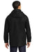 Port Authority J777 Mens 3-in-1 Wind & Water Resistant Full Zip Hooded Jacket Black Model Back