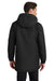 Port Authority J799 Mens Waterproof Full Zip Hooded Jacket Black Model Back