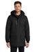 Port Authority J799 Mens Waterproof Full Zip Hooded Jacket Black Model Front