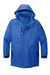 Port Authority J799 Mens Waterproof Full Zip Hooded Jacket Royal Blue Flat Front