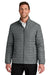 Port Authority J854 Mens C-FREE Brick Full Zip Jacket Smoke Grey Model Front