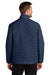 Port Authority J854 Mens C-FREE Brick Full Zip Jacket True Navy Blue Model Back