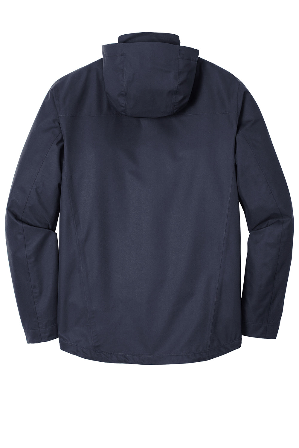 Port Authority J900 Mens Collective Waterproof Full Zip Hooded Jacket River Navy Blue Flat Back