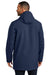 Port Authority J919 Mens Collective Water Resistant Full Zip Hooded Parka River Navy Blue Model Back