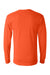 Jerzees 29LS/29LSR Mens Dri-Power Moisture Wicking Long Sleeve Crewneck T-Shirt Burnt Orange Flat Back